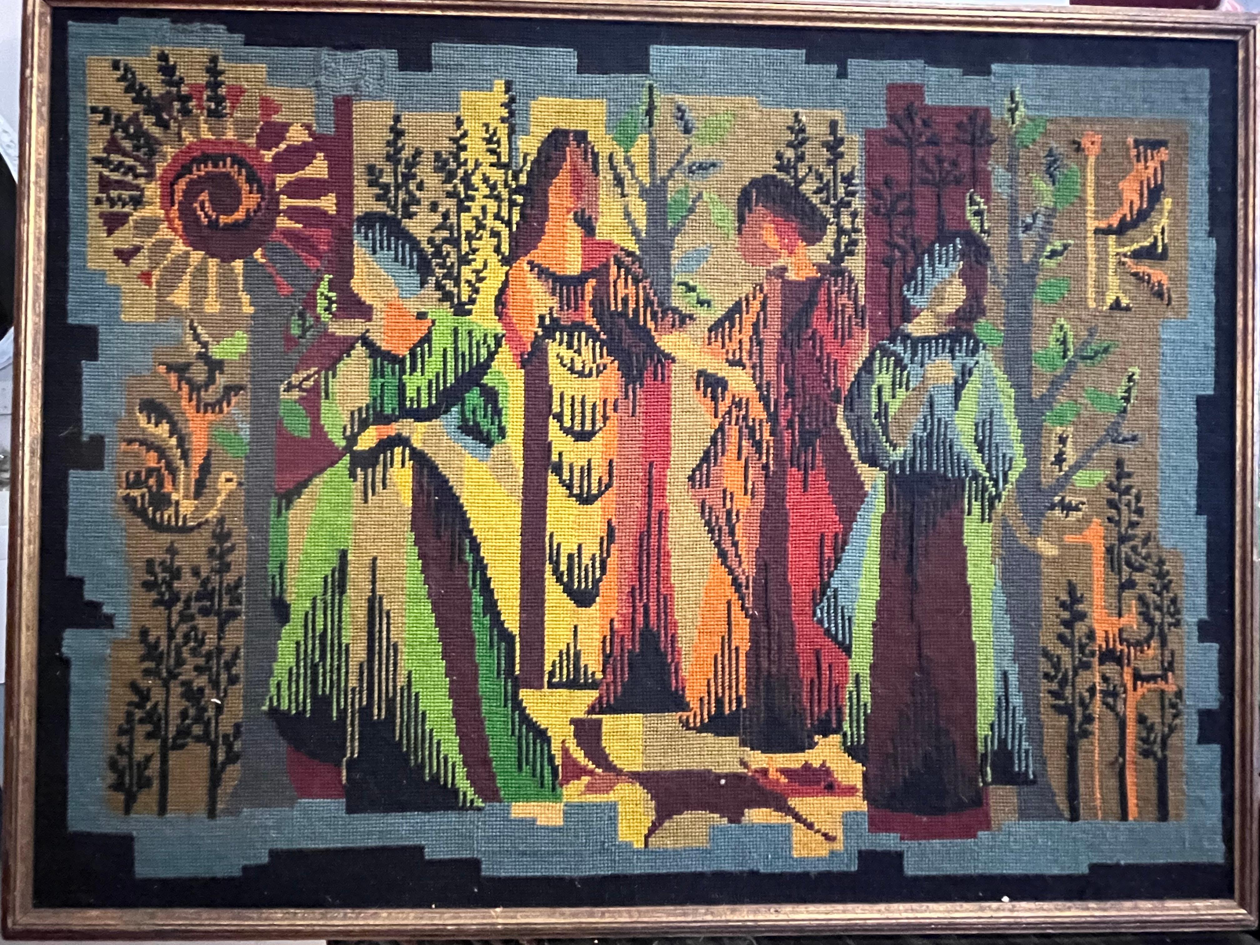French Jean Lurcat Tapestry, Circa 1950, Les Quatre Saisons