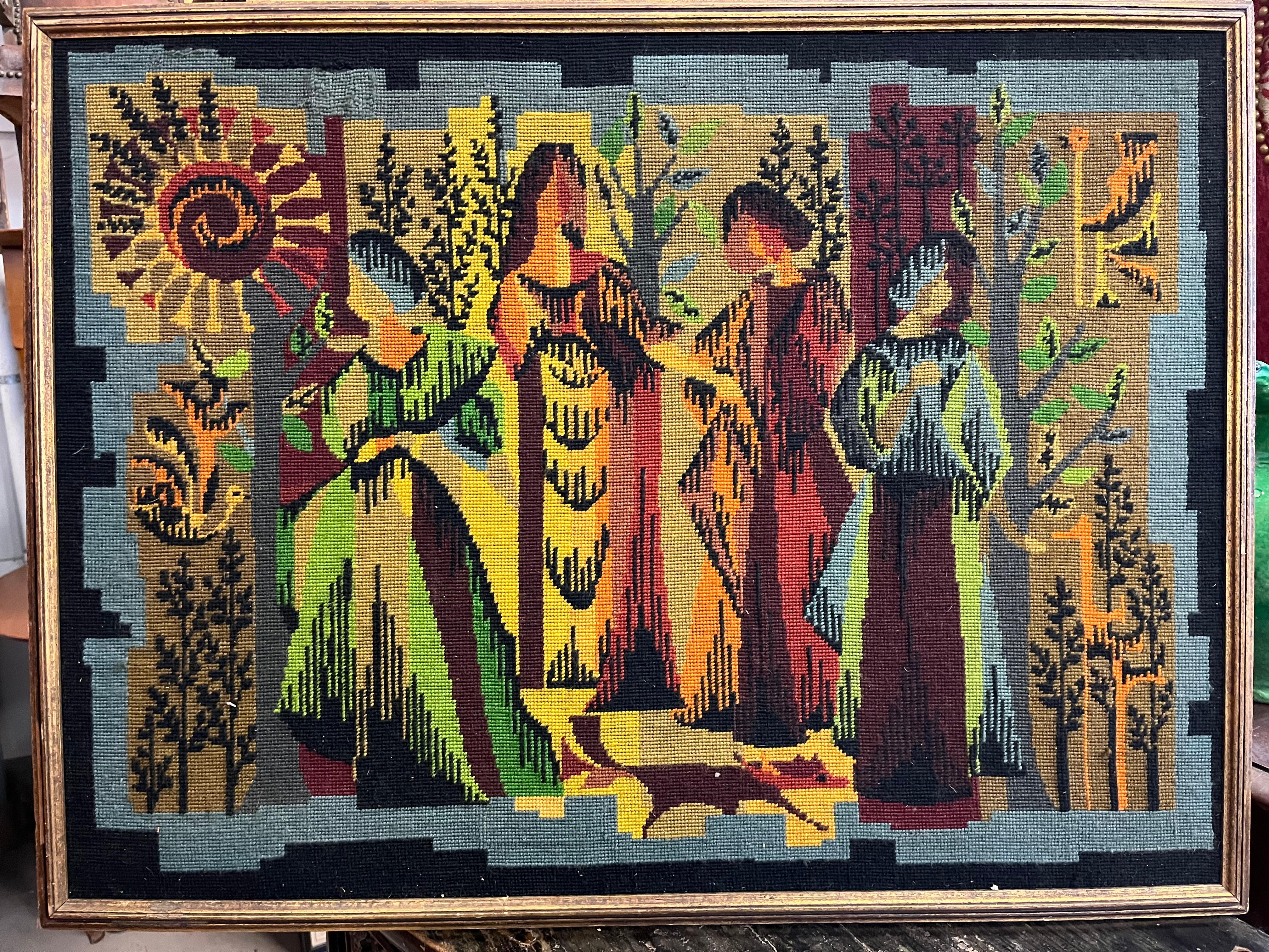 Jean Lurcat Tapestry, Circa 1950, Les Quatre Saisons In Good Condition In Doylestown, PA