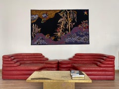 Jean Lurçat Tapestry "Eaux noires" Woven by the Goubely Workshop, Signed