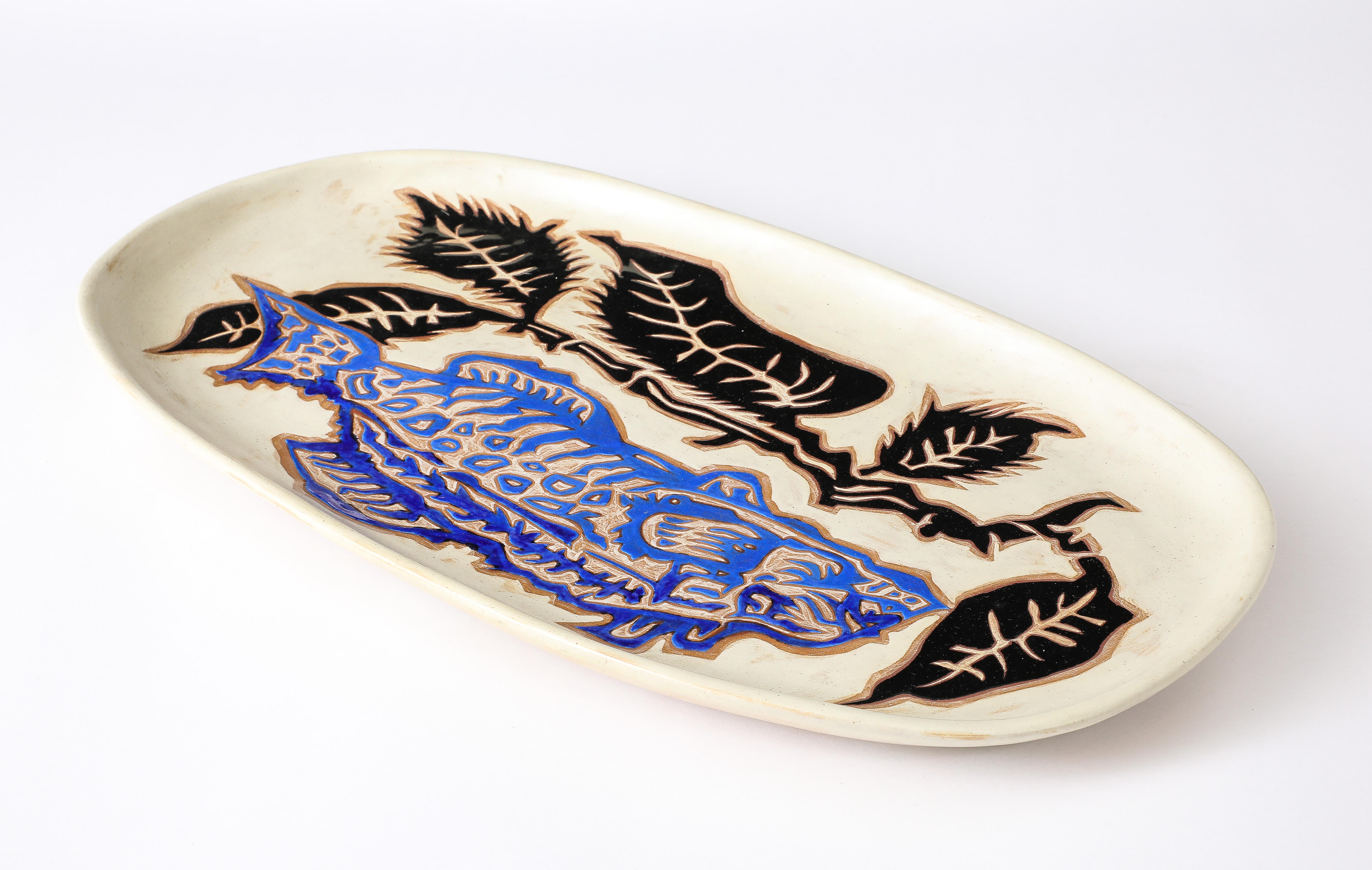 Jean Lurçat Vessel, France 1950's In Good Condition For Sale In New York, NY