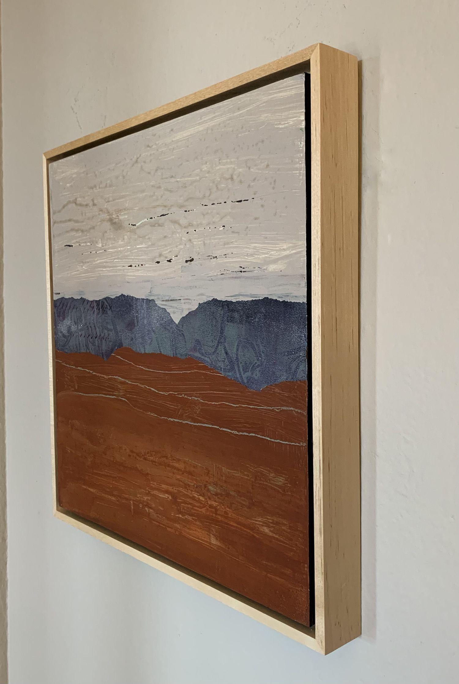 Desert Horizons, Mixed Media on Wood Panel - Abstract Mixed Media Art by Jean Lurssen