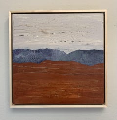 Desert Horizons, Mixed Media on Wood Panel