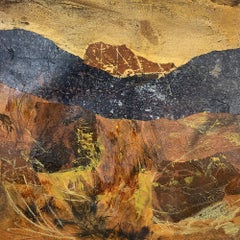 Mehrschichtige Landschaft, Mischtechniken auf Papier