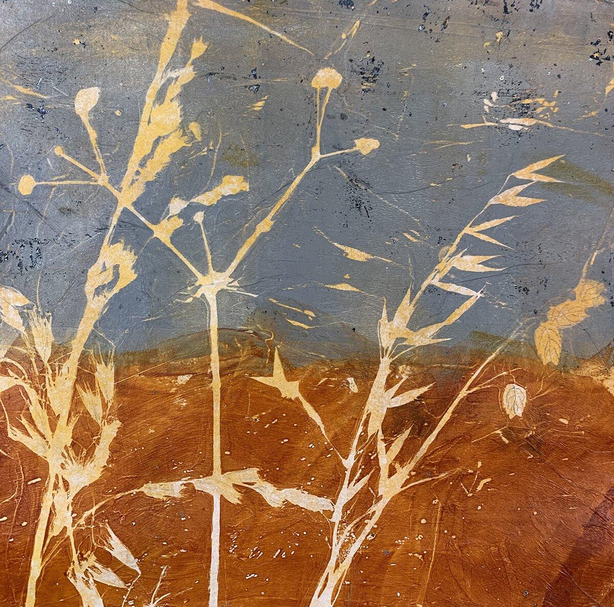 Formas en la Naturaleza, Técnica Mixta sobre Papel - Mixed Media Art de Jean Lurssen