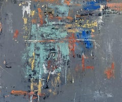 Drifting Threads, Painting, Acrylic on Wood Panel
