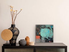 Chemins, peinture, acrylique sur panneau de bois