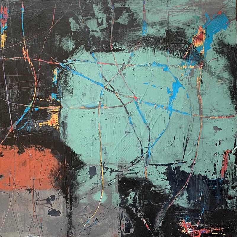 Pathways, Malerei, Acryl auf Holzplatte