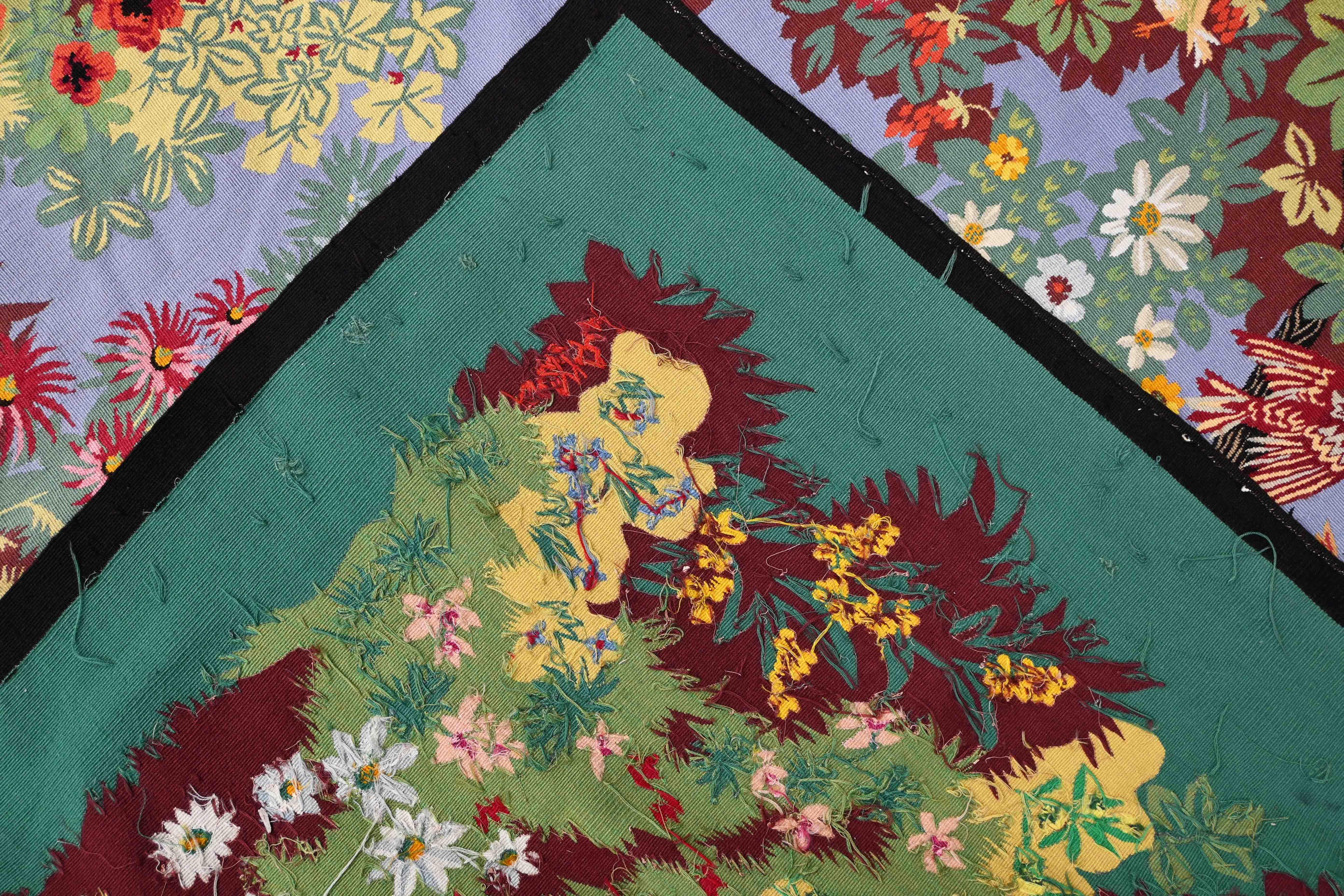 Jean Lux (20. Jahrhundert) Französischer Aubusson-Wandteppich, Atelier Pinton - N° 1490 im Angebot 1