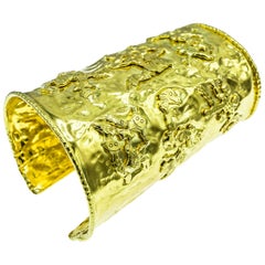 Jean Mahie Bracelet Manchette en or 22 carats