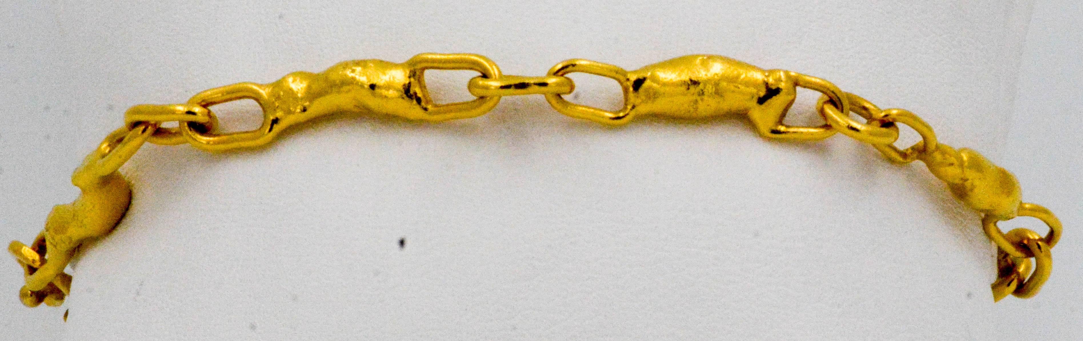 Modern Jean Mahie 22 Karat Yellow Gold Bracelet