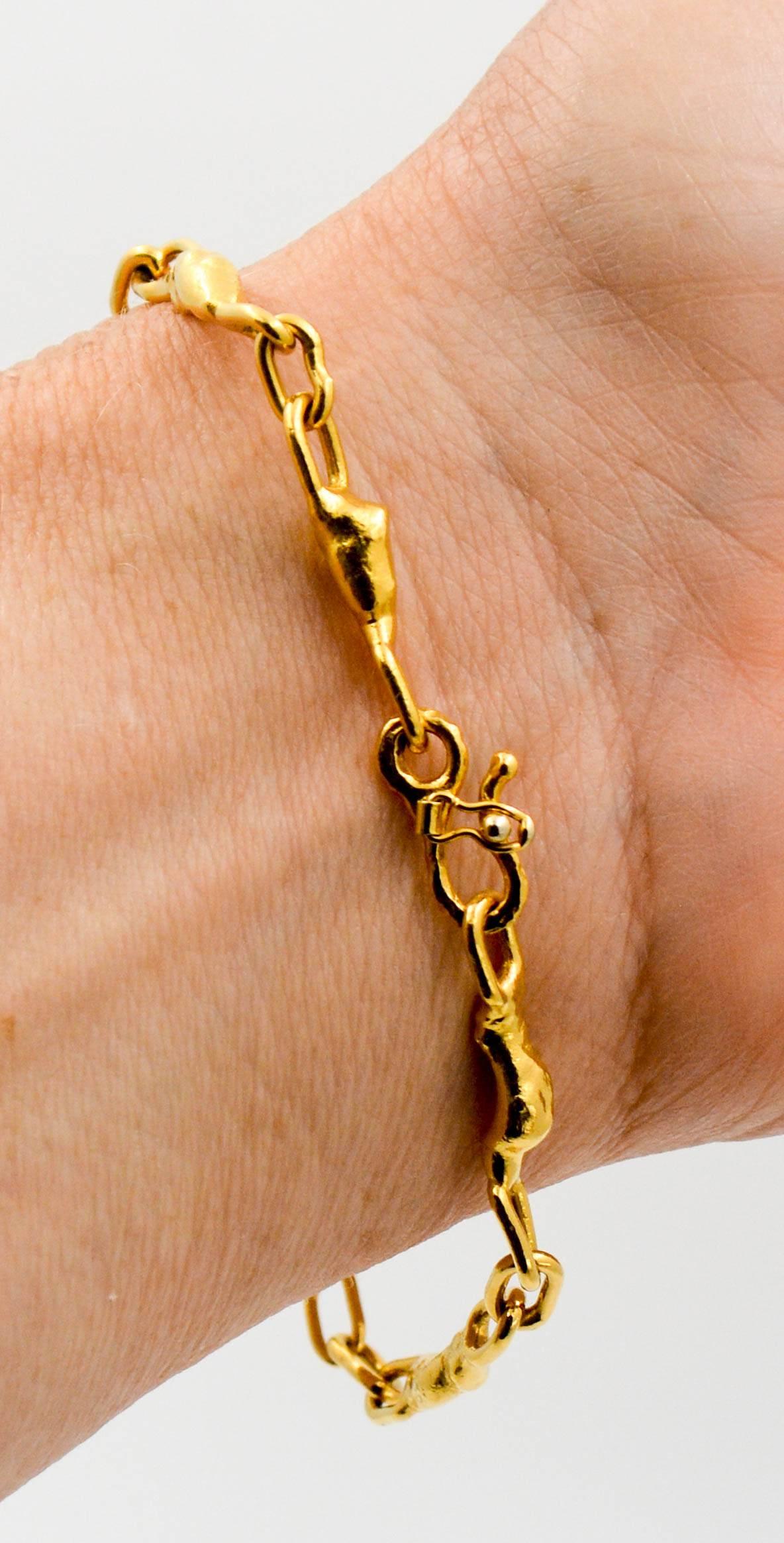 Jean Mahie 22 Karat Yellow Gold Bracelet 1