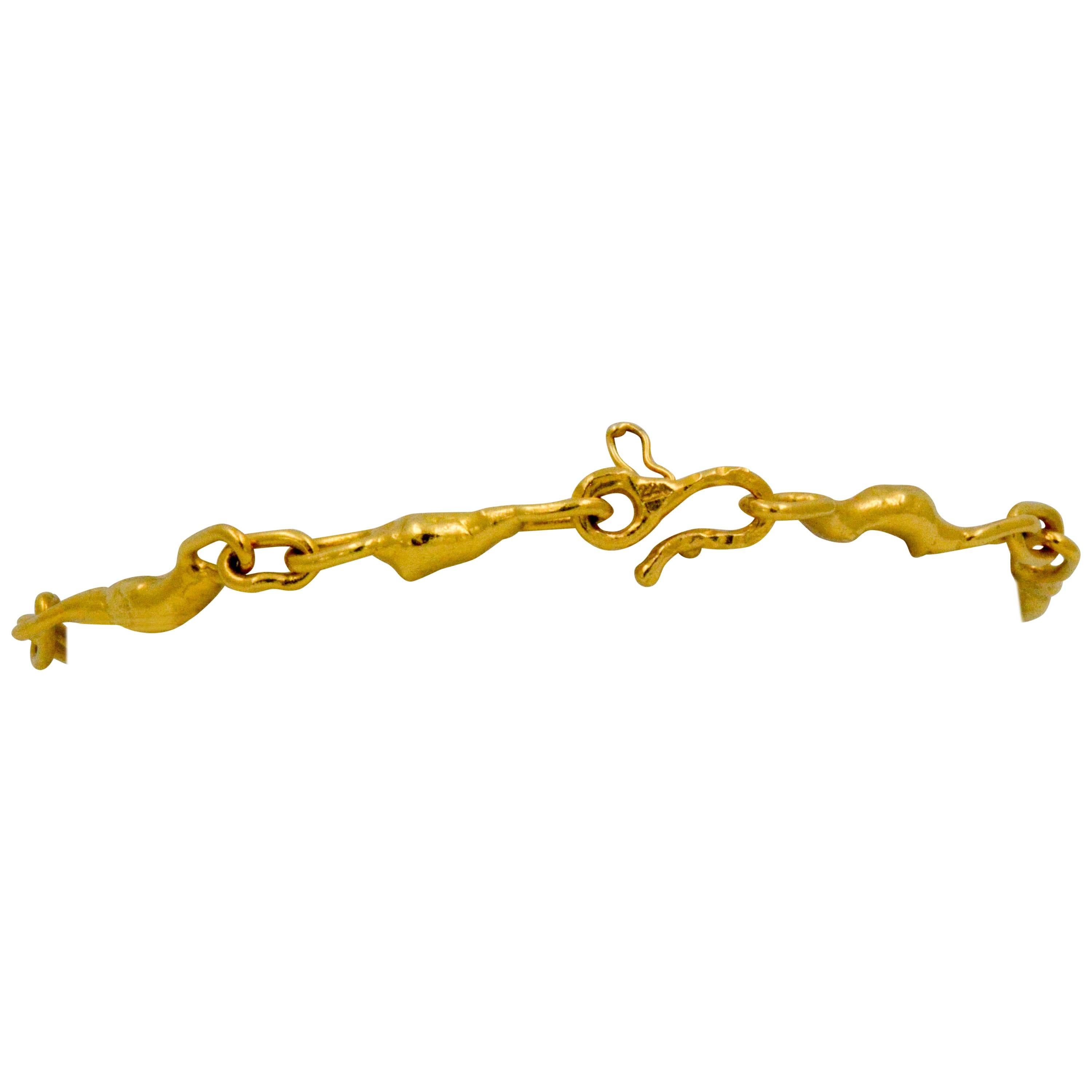 Jean Mahie 22 Karat Yellow Gold Bracelet