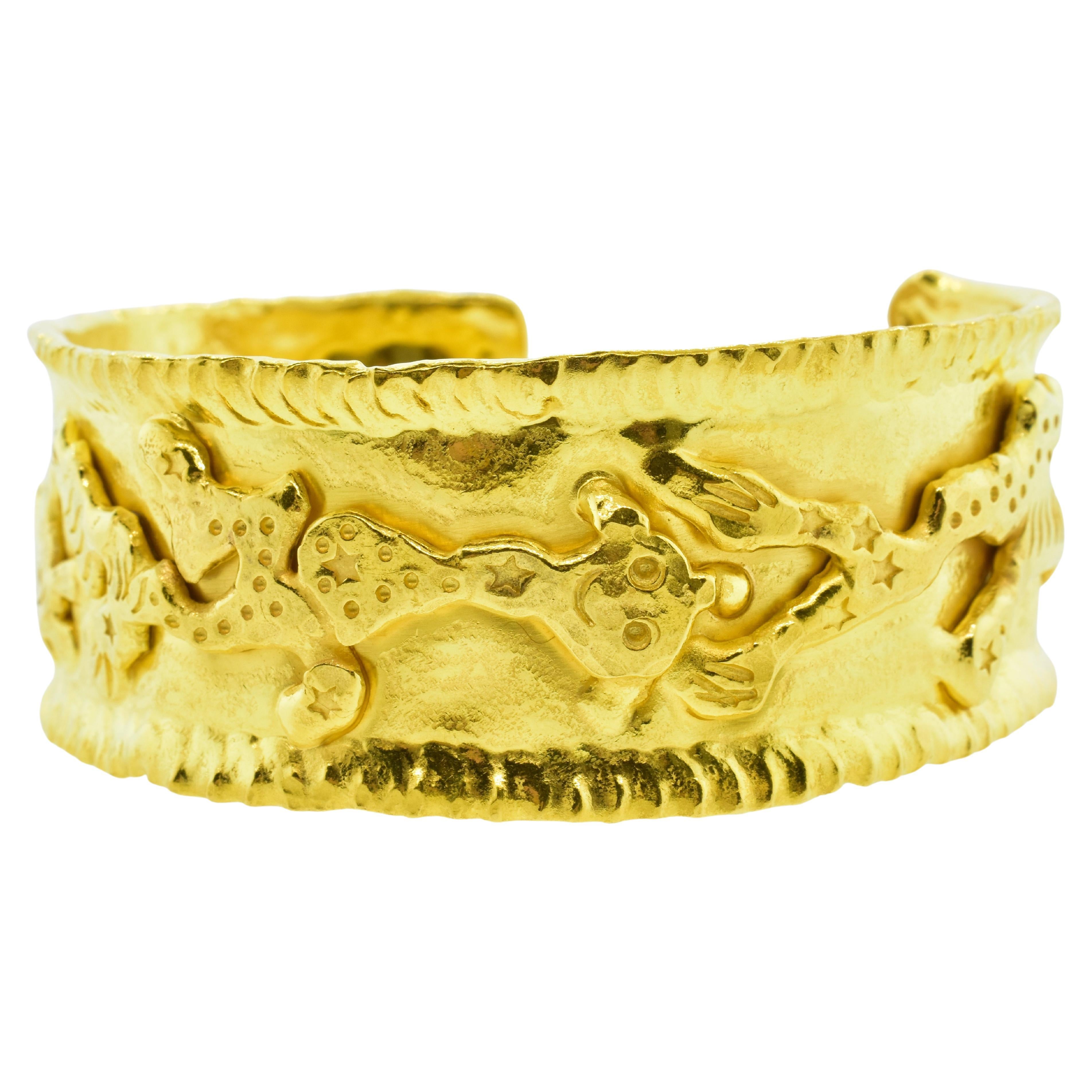 Jean Mahie Bracelet « Charming Monsters » 22 carats