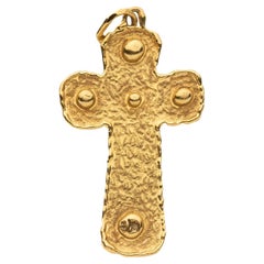 Jean Mahie 22k Gold Kreuz-Anhänger