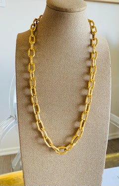 Jean Mahie 22k Gold Link Chain