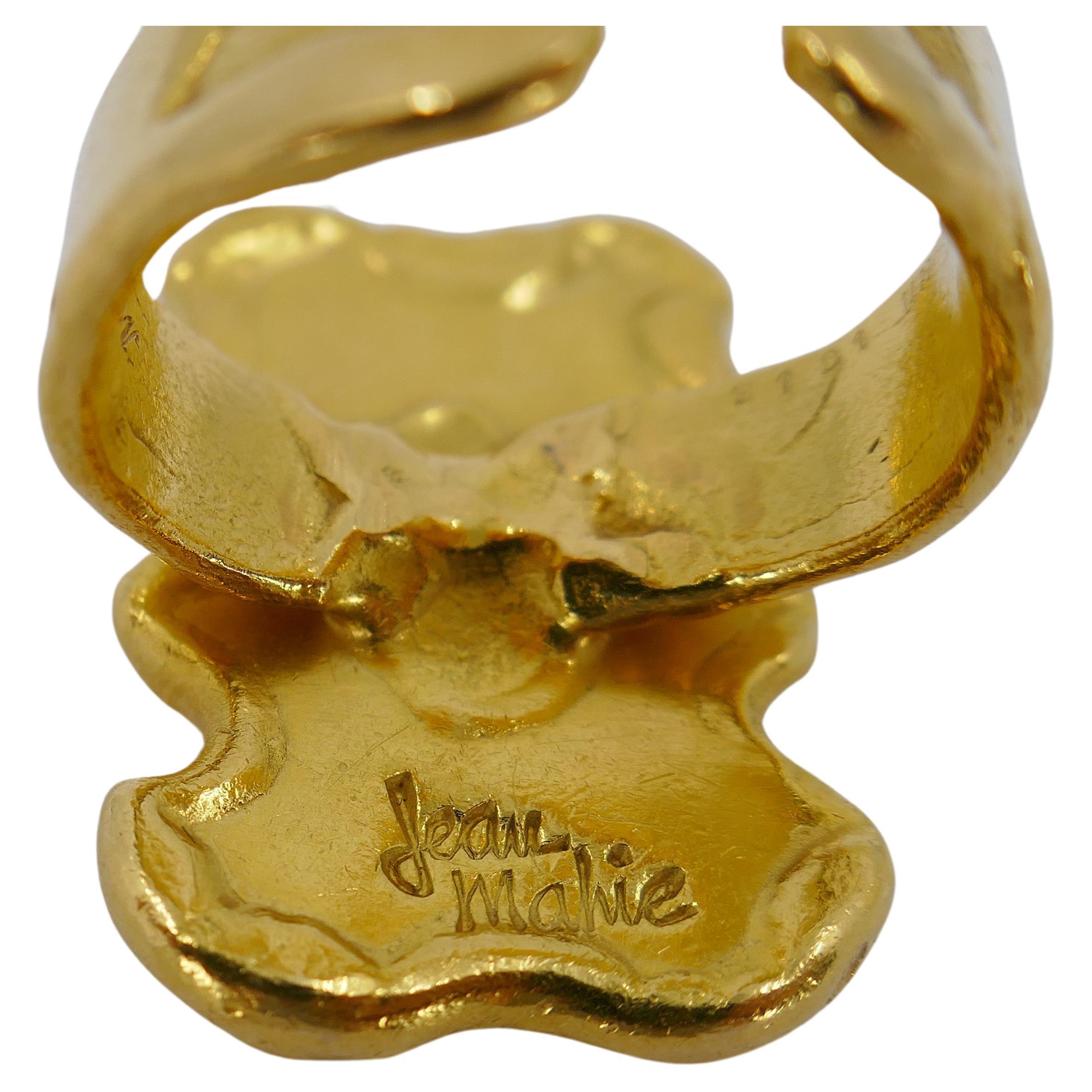 Jean Mahie 22k Gold Sculptural Ring For Sale 2