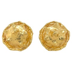 Jean Mahie, 22 Karat Gelbgold-Ohrringe