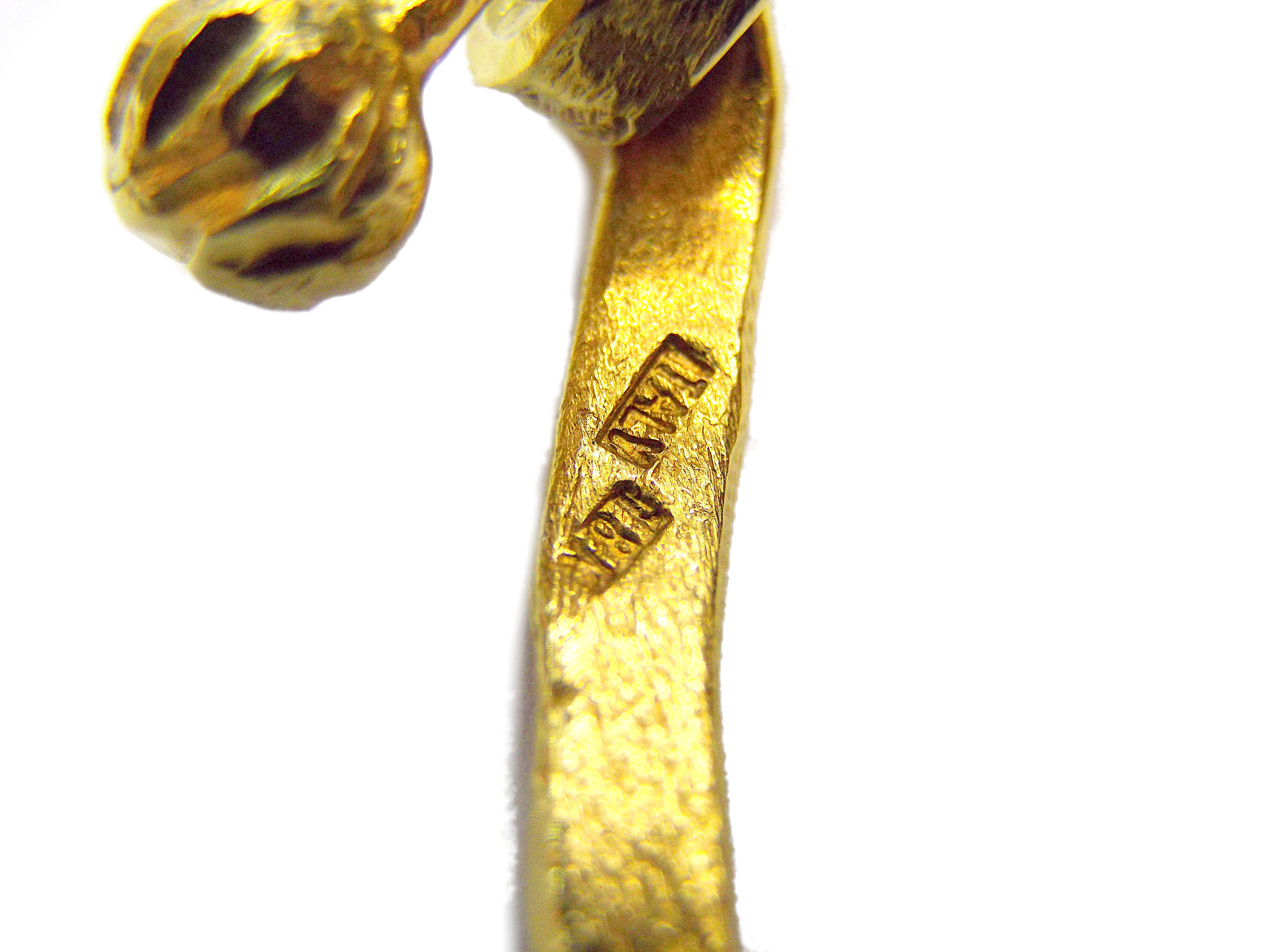 Jean Mahie 22 Karat Gelbgold Halskette mit Anhänger aus 18 Karat Gelbgold 2