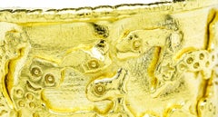 Jean Mahie, 22 Karat Cuff Bangle Bracelet