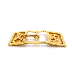 Jean Mahie Belt Buckle 22K Yellow Gold