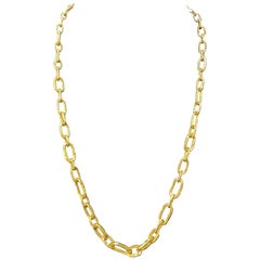 Jean Mahie Cadene Link Necklace in 22K Gold 107.2 Grams