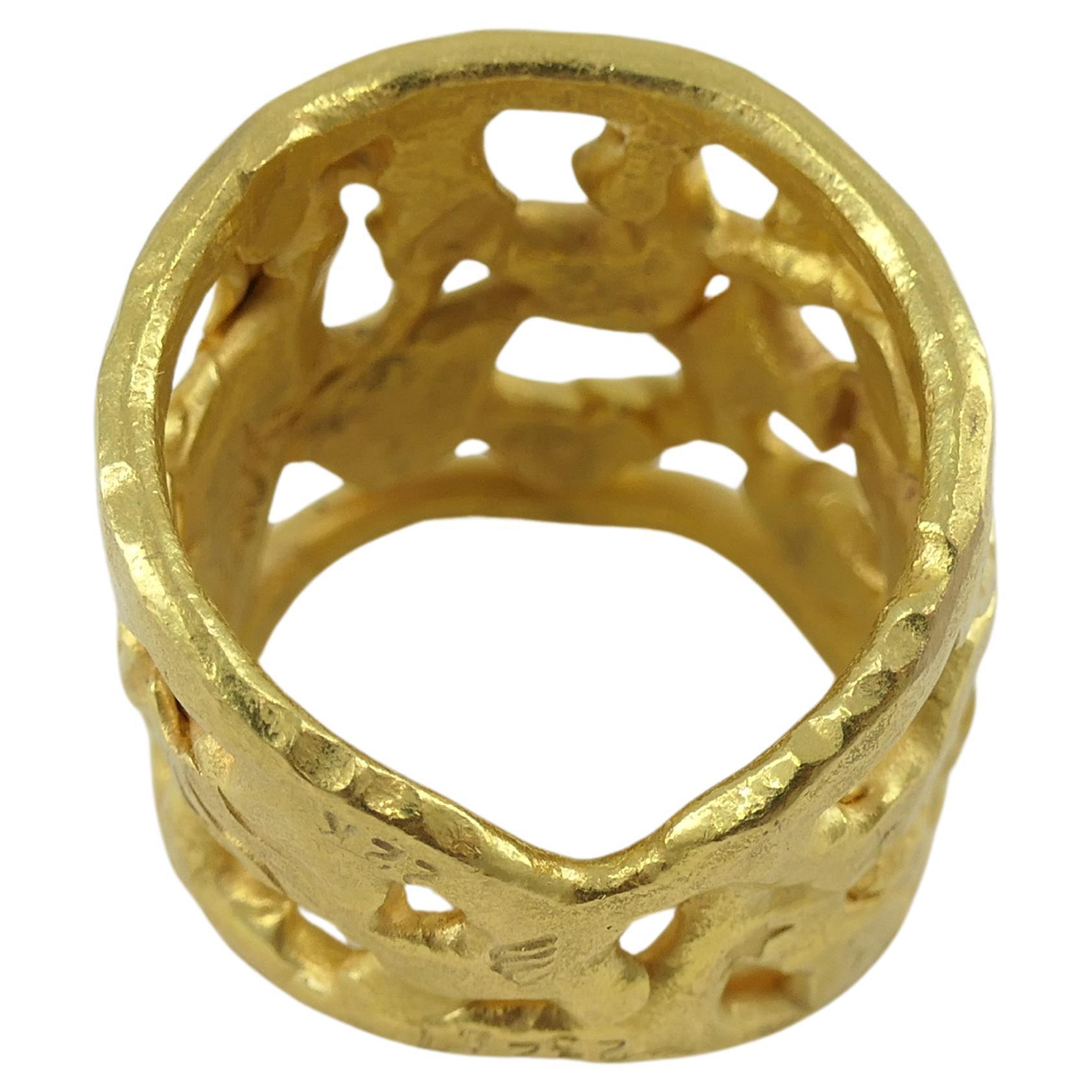 Jean Mahie Charming Monsters 22k Gold Ring 1