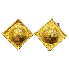 Vintage Jean Mahie Domed Earrings