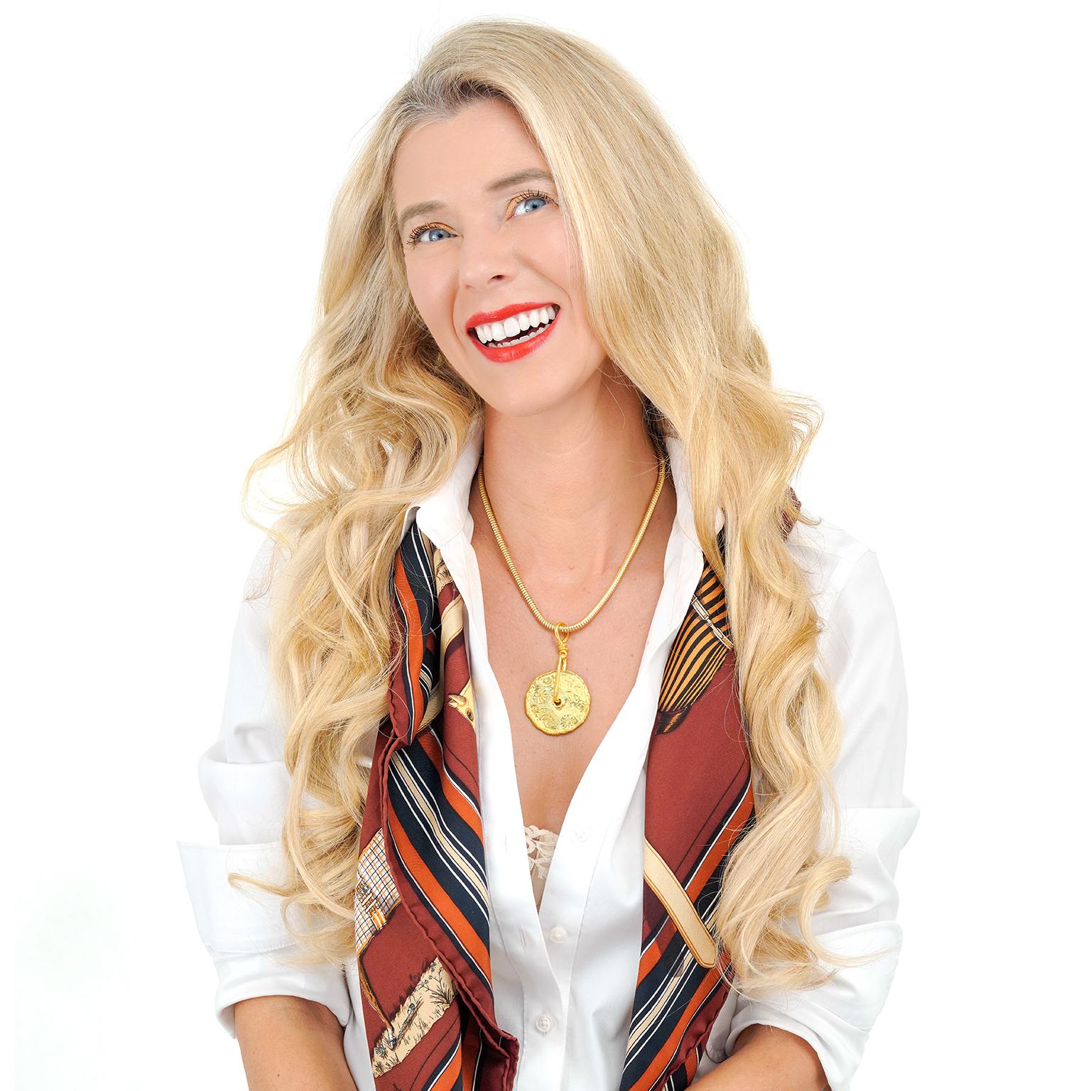 Women's or Men's Jean Mahie Exceptional One-of-a-Kind Organo Chic Pendant For Sale