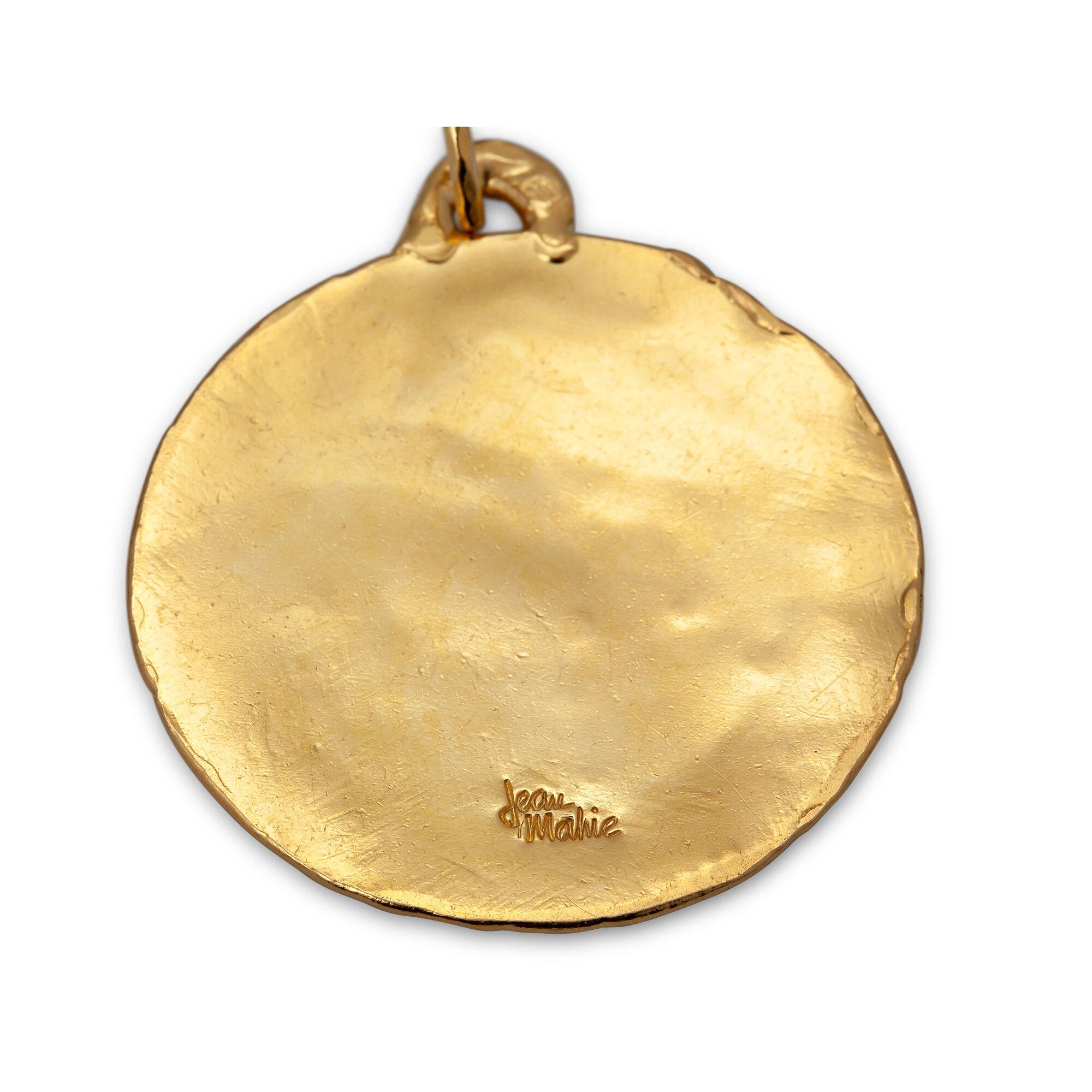 Contemporary Jean Mahie Fantastical Creatures Vintage Gold Pendant