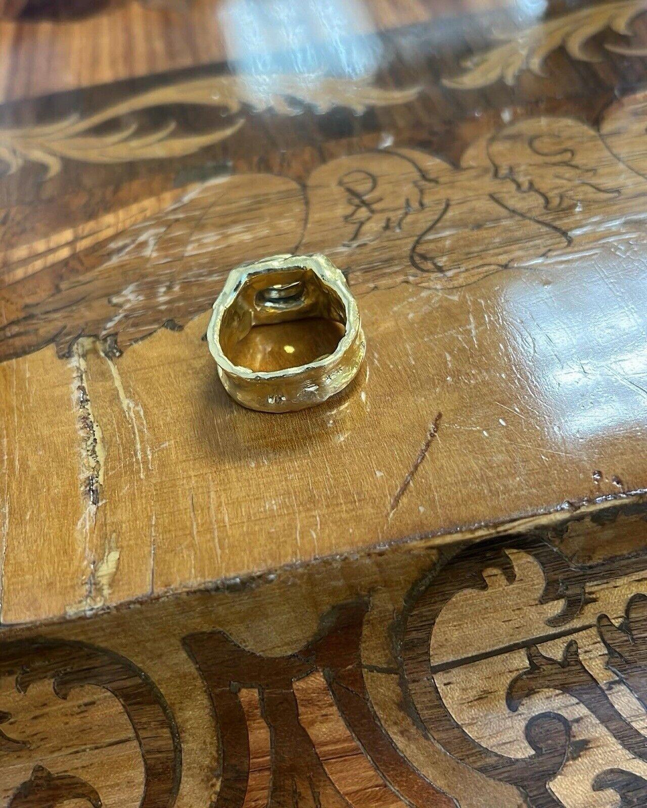 Jean Mahie France 22k Yellow Gold & 1.30 Carat Cognac Diamond Cocktail Ring 1970s Vintage

Here is your chance to purchase a beautiful and highly collectible designer ring.  Truly a great piece at a great price! 


Details:

One Hand Crafted Jean