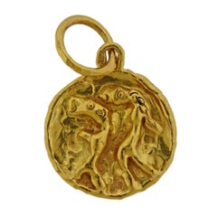 Jean Mahie Gold Charming Creatures Pendant