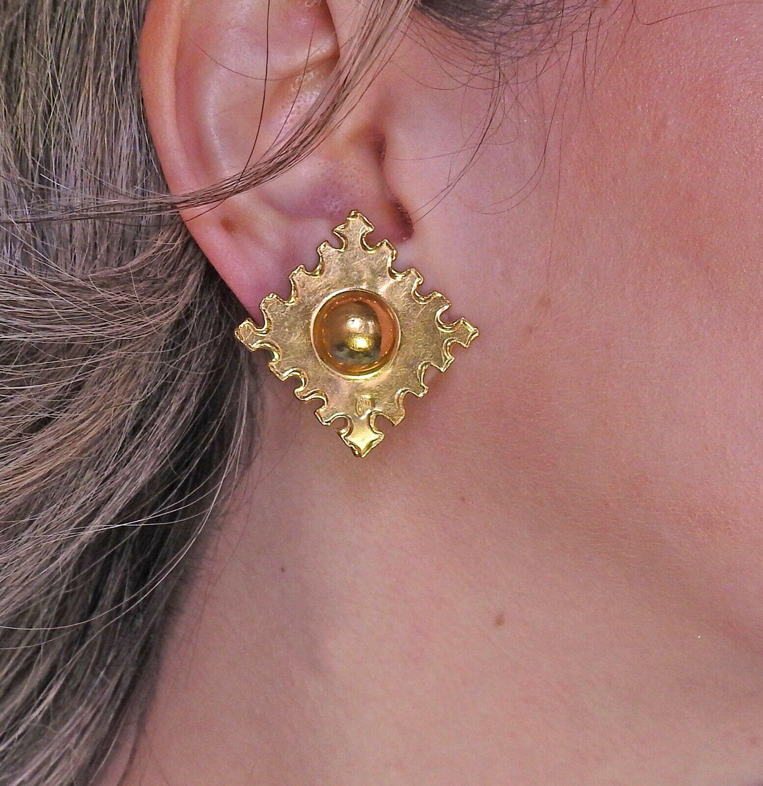 Jean Mahie Gold Earrings 3