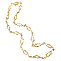 JEAN MAHIE Collana lunga in oro A Link