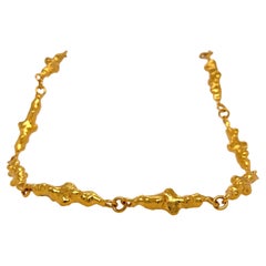 Jean Mahie Nugget Link Necklace