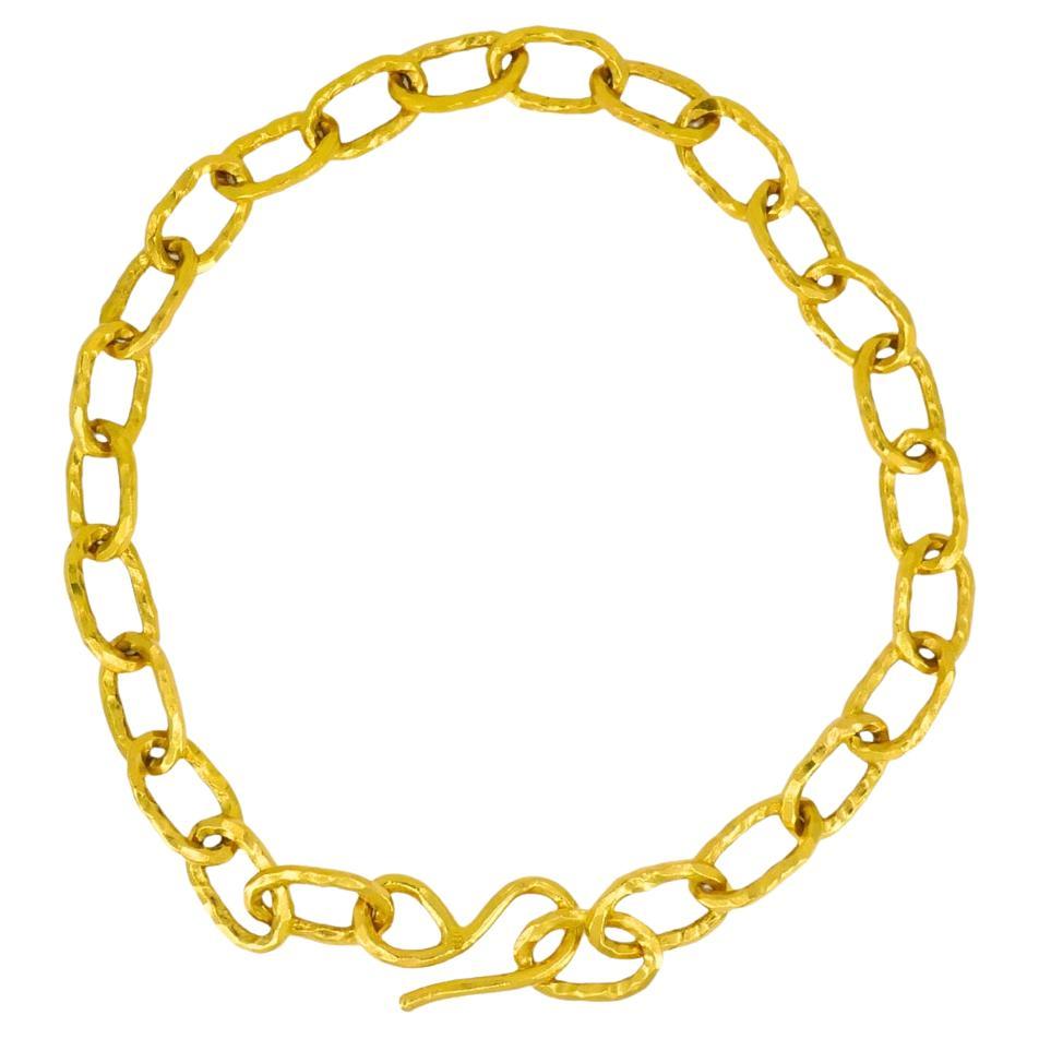 Jean Mahie Vintage 22k Gold Heavy Chain Necklace