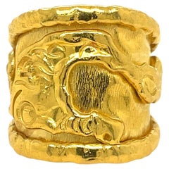 Breiter Gelbgoldring Jean Mahie