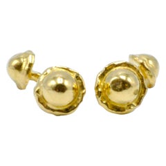 Jean Mahie Yellow Gold Cufflinks