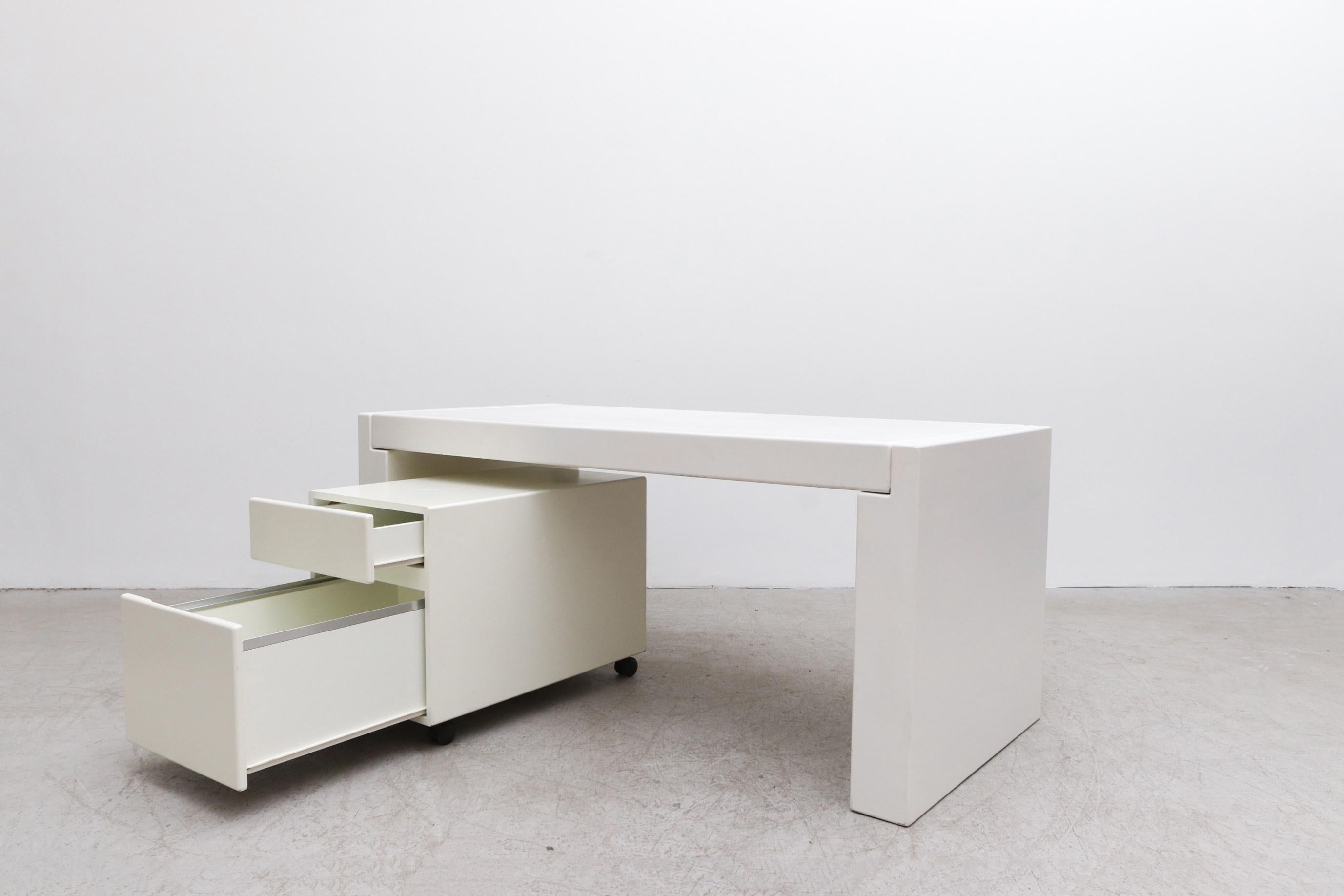 Jean Maneval Inspired Mod Desk with Rolling Storage 3