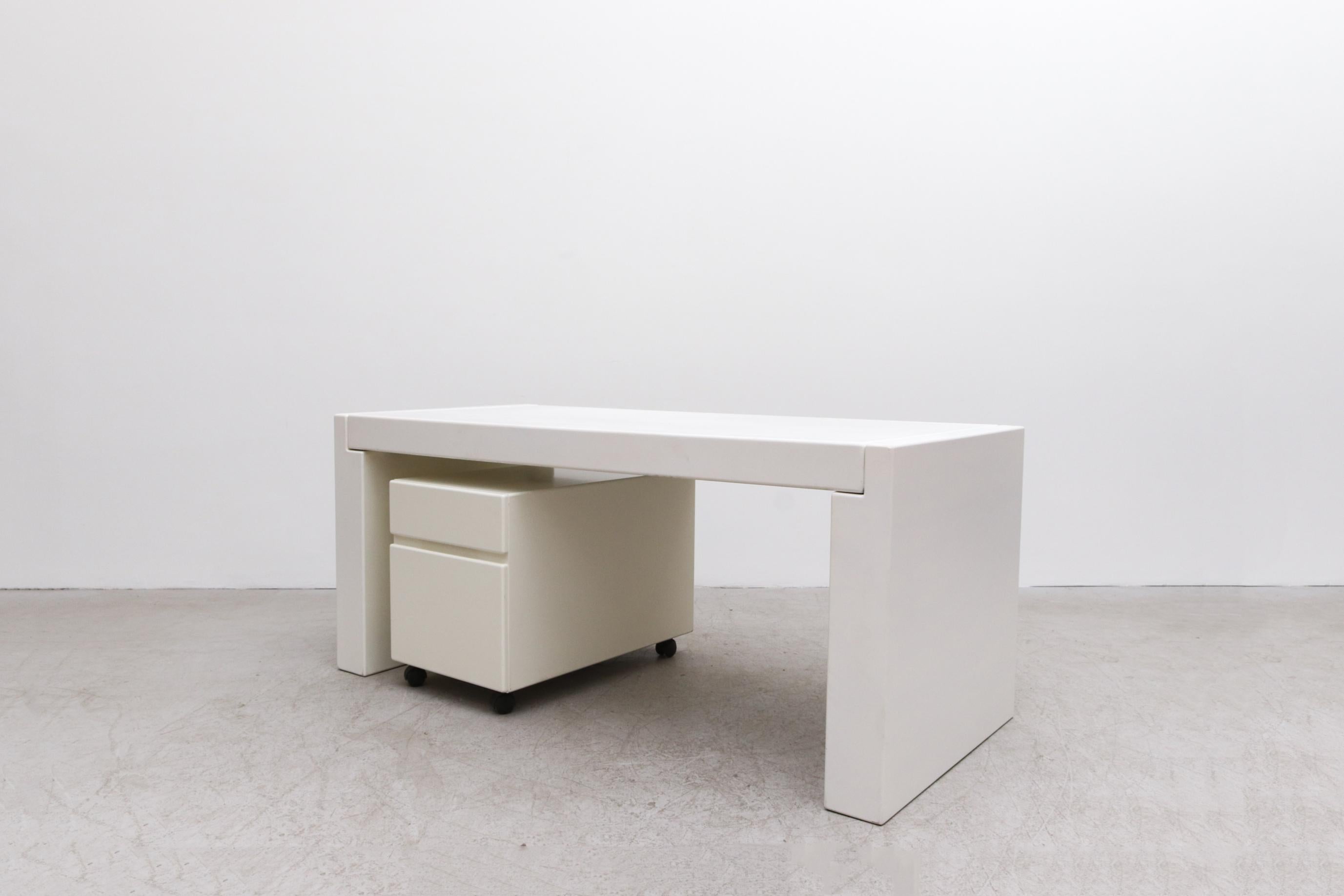 Jean Maneval Inspired Mod Desk with Rolling Storage 2