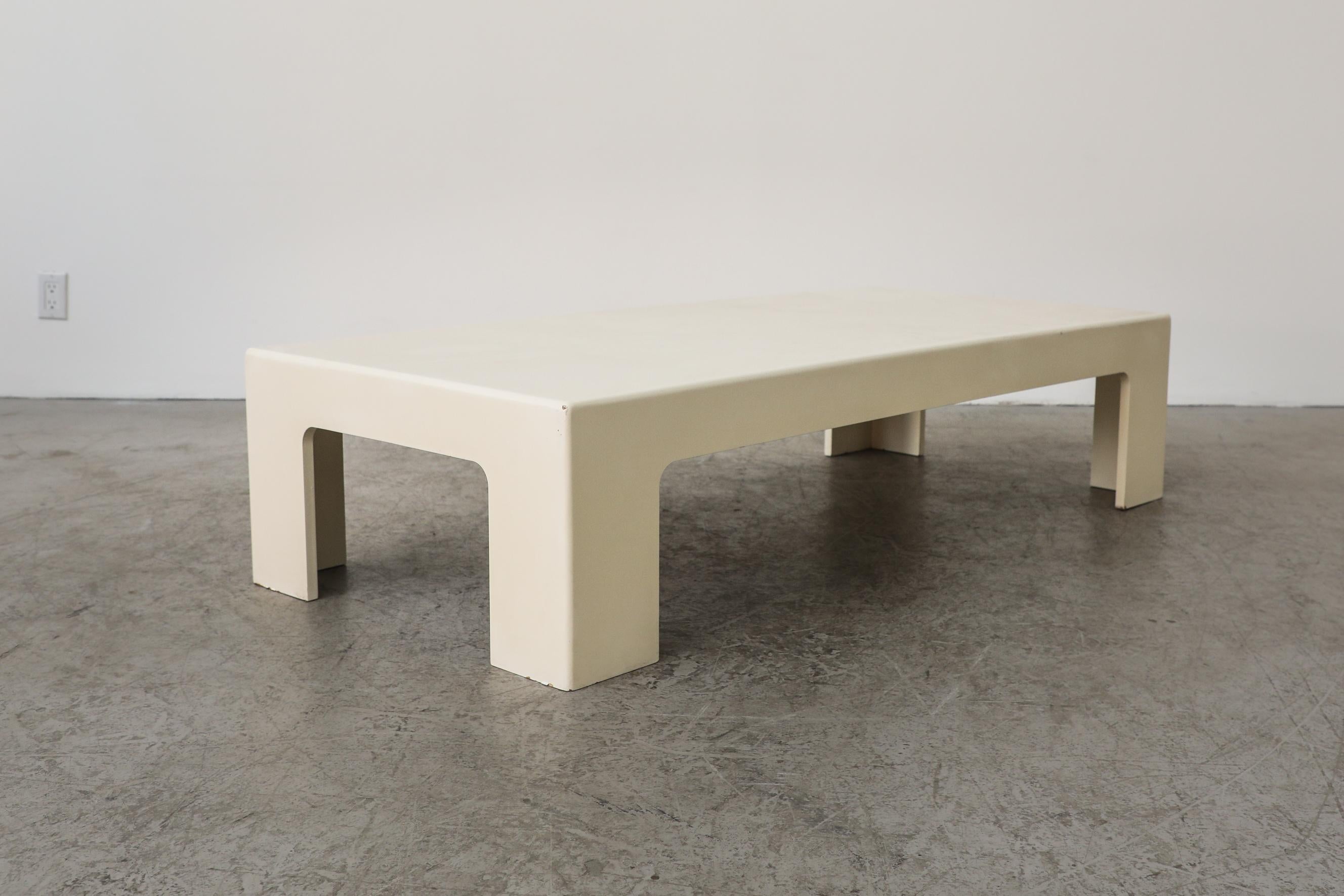 Jean Maneval Style MOD Rectangle Coffee Table In Good Condition In Los Angeles, CA