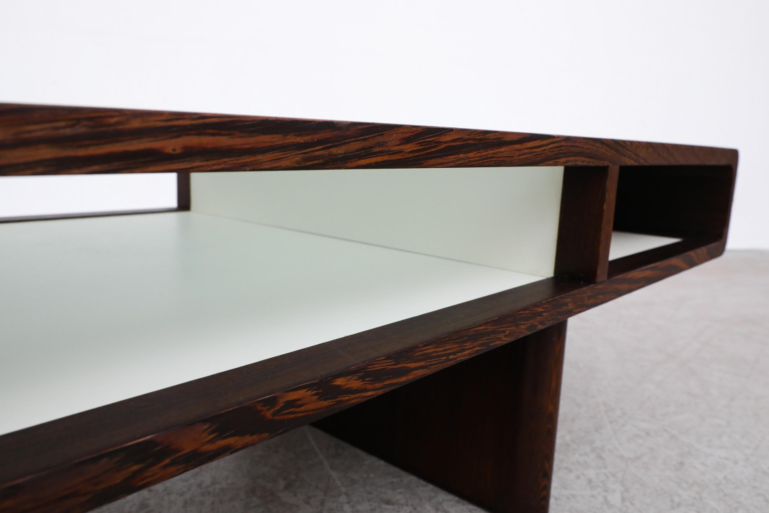 Jean Maneval Style Wenge and White Coffee Table 4