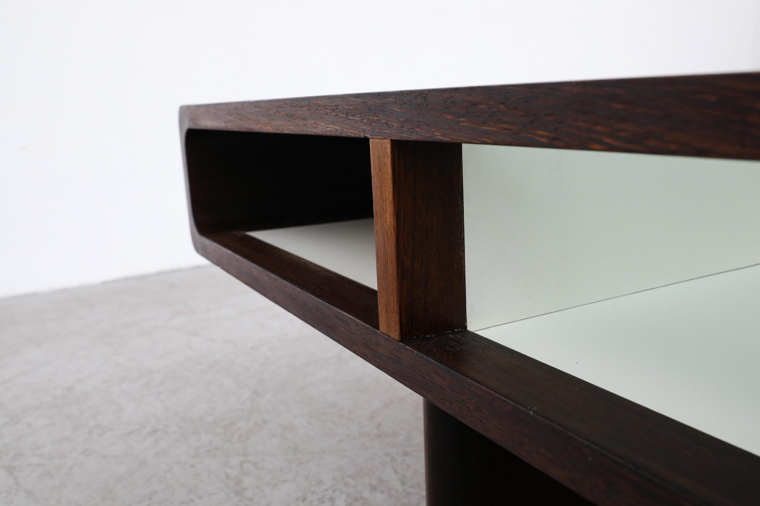Jean Maneval Style Wenge and White Coffee Table 8