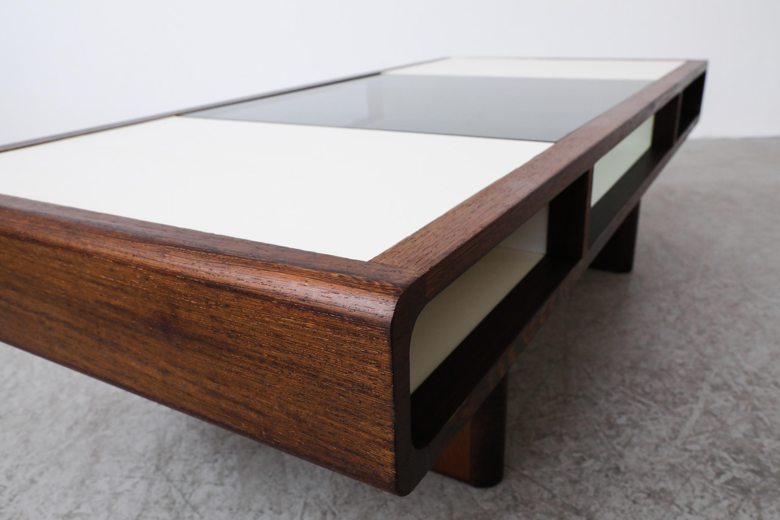 Jean Maneval Style Wenge and White Coffee Table 1