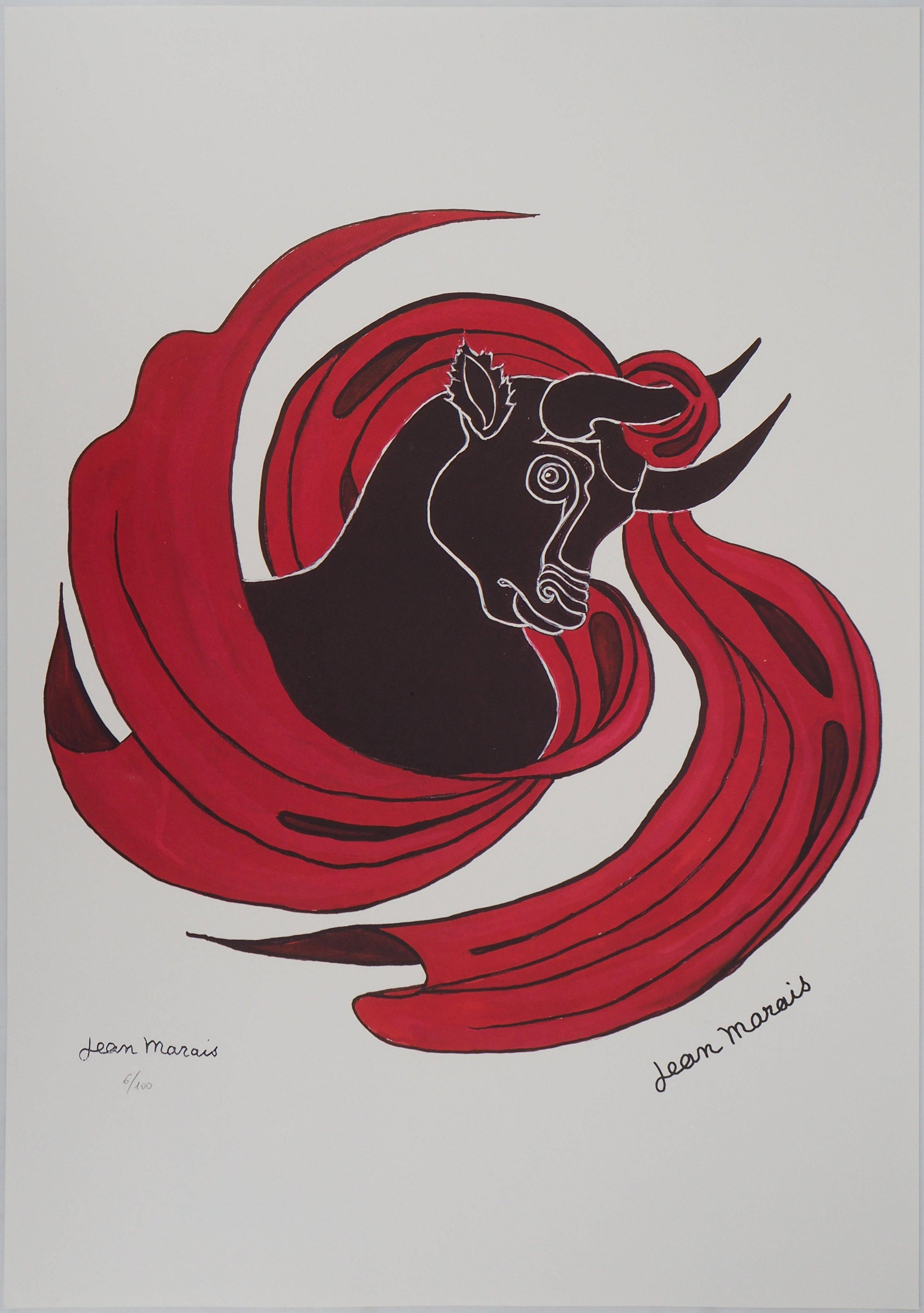 Jean Marais Animal Print - Astrology and Zodiac : Taurus - Lithograph, Ltd 100 copies