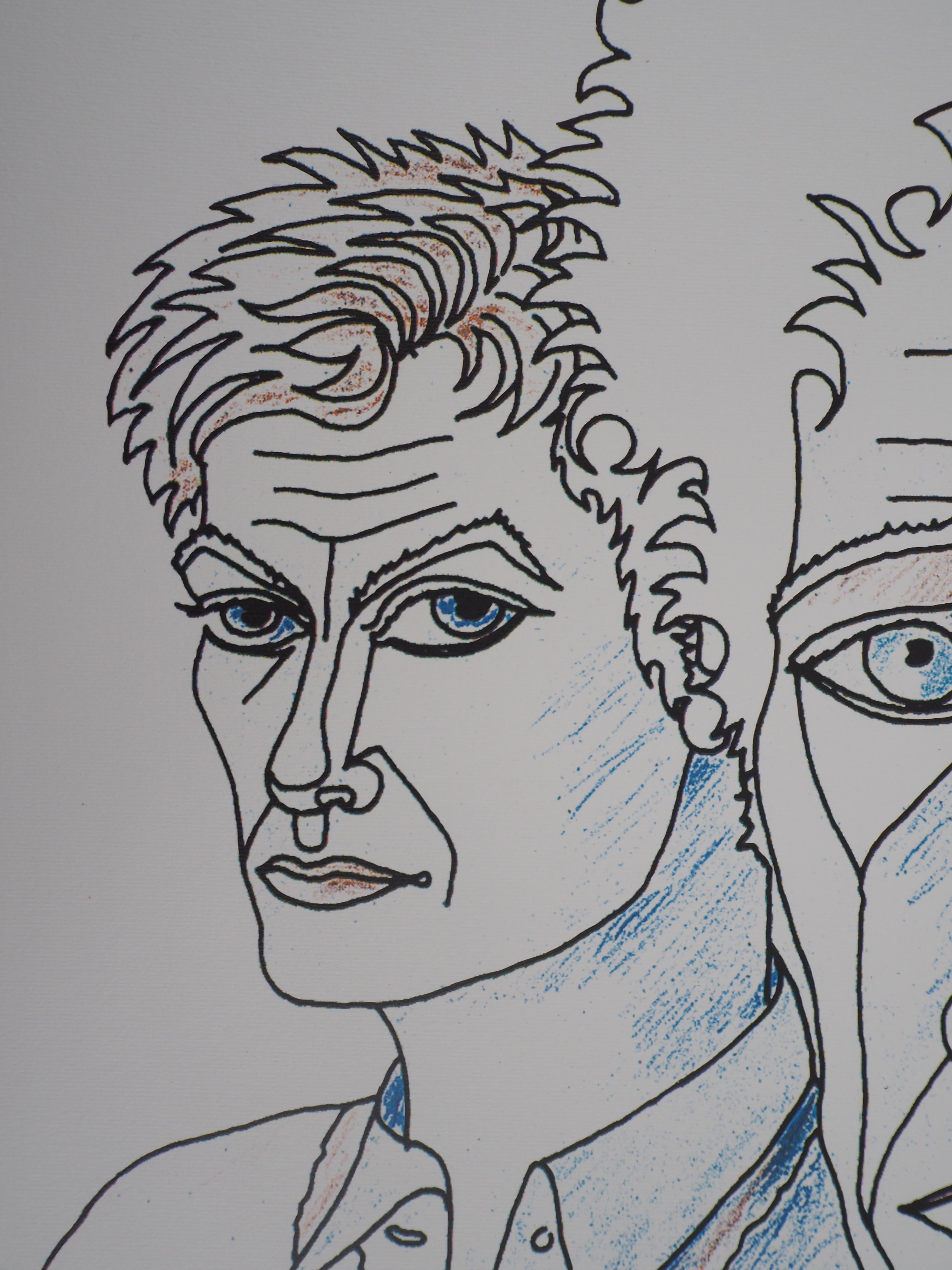 Jean Marais (1913 - 1998)
Jean Cocteau and Me 

Original lithograph
Signed with the stamp of the artist
Bears also a printed signature in the plate
Numbered /100
On vellum 64 x 45 cm (c. 26 x 18 inch)

Excellent condition

Jean Marais is a famous
