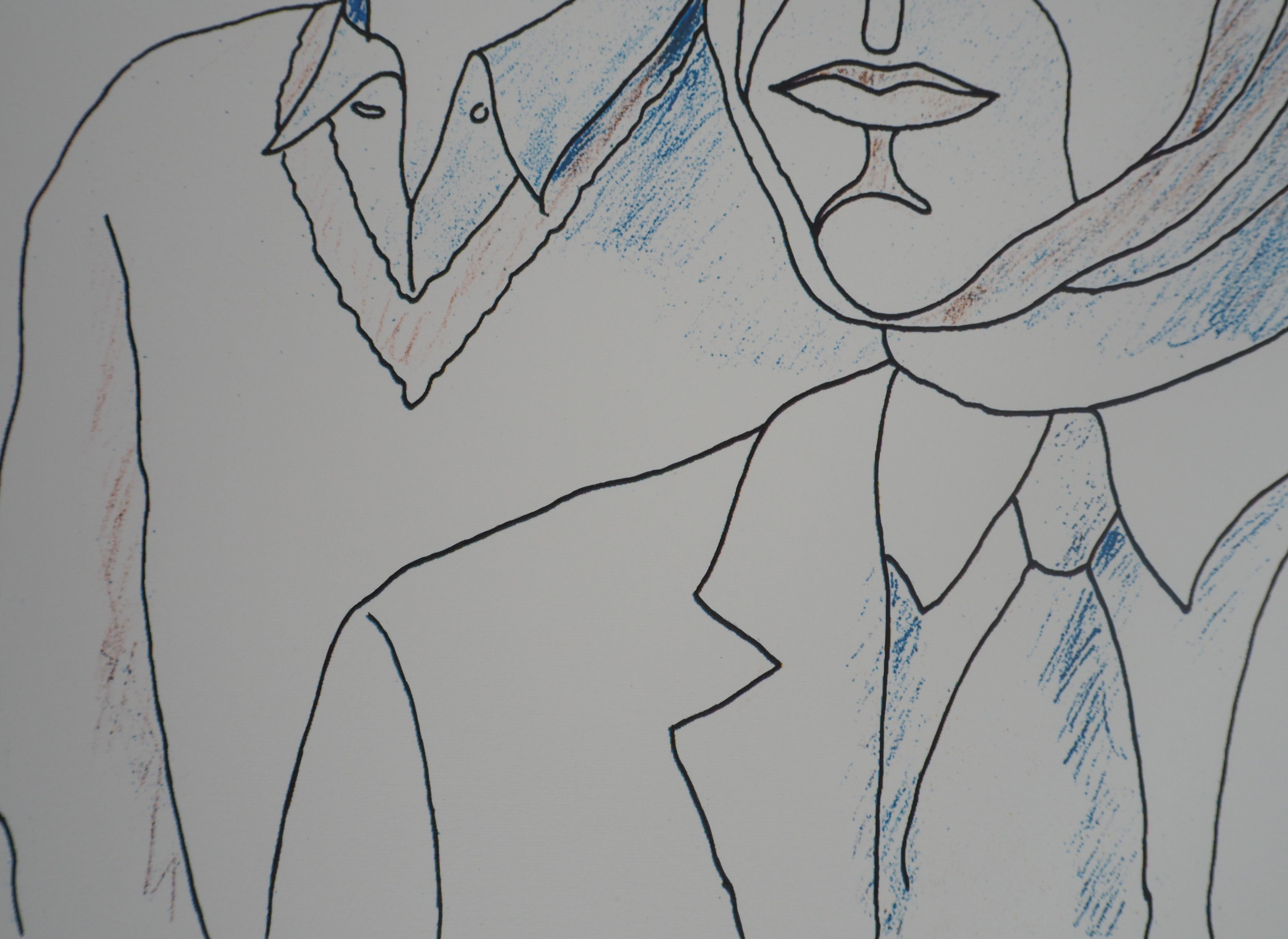 Jean Cocteau and Me - Lithograph, Numbered /100 2