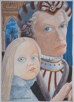 Jean MARAIS : Father and Daughter, signed Offset print