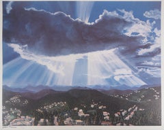 Jean MARAIS : Sunny Landscape (Vallauris), Signed lithograph