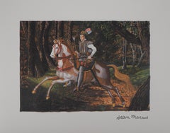 Jean MARAIS: Der tapfere Ritter, signierter Offsetdruck