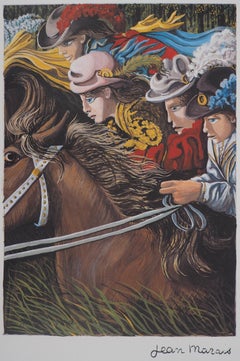 Jean MARAIS : The gallop at full speed, signed Offset print